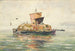 Vrachtboten in Venetië - William Henry Holmes — weergave van het kunstwerk