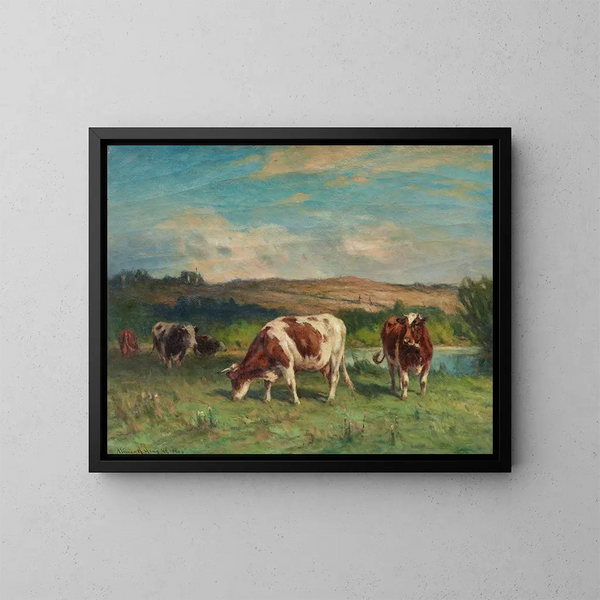 Prairies de Lyme - William Henry Howe — ingelijst kunstwerk aan de muur