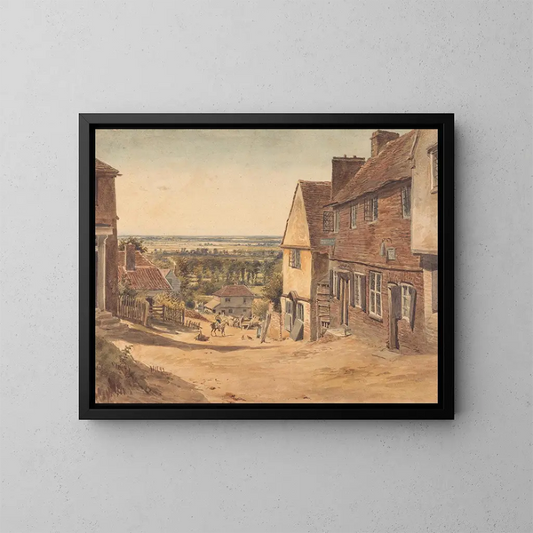 Rue Dagnall, St Albans - William Henry Hunt — ingelijst kunstwerk aan de muur