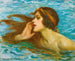 Een kleine zeemeermin - William Henry Margetson — weergave van het kunstwerk