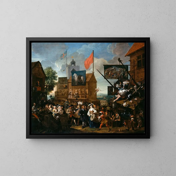 Foire de Southwark - William Hogarth — ingelijst kunstwerk aan de muur