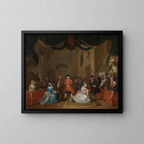 L'Opéra des gueux - William Hogarth — ingelijst kunstwerk aan de muur