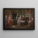 La Famille de John, 2e duc de Montagu, et un serviteur - William Hogarth — ingelijst kunstwerk aan de muur