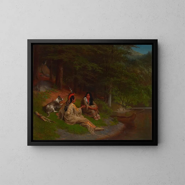 Indische idylle - William Holbrook Beard — ingelijst kunstwerk aan de muur