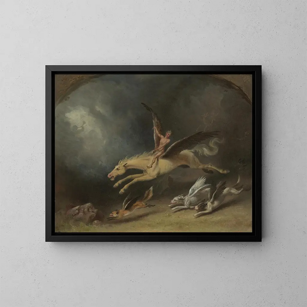 Het droom van de vosjagers - William Holbrook Beard — ingelijst kunstwerk aan de muur