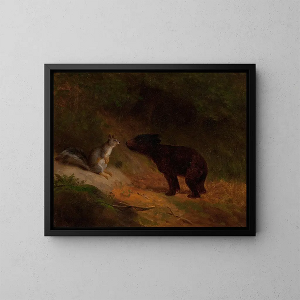 Vrienden onwaarschijnlijk - William Holbrook Beard — ingelijst kunstwerk aan de muur