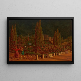 William Holman Hunt - Piazza della Constituzione Athens by Night.webp