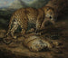 Twee luipaarden - William Huggins — weergave van het kunstwerk