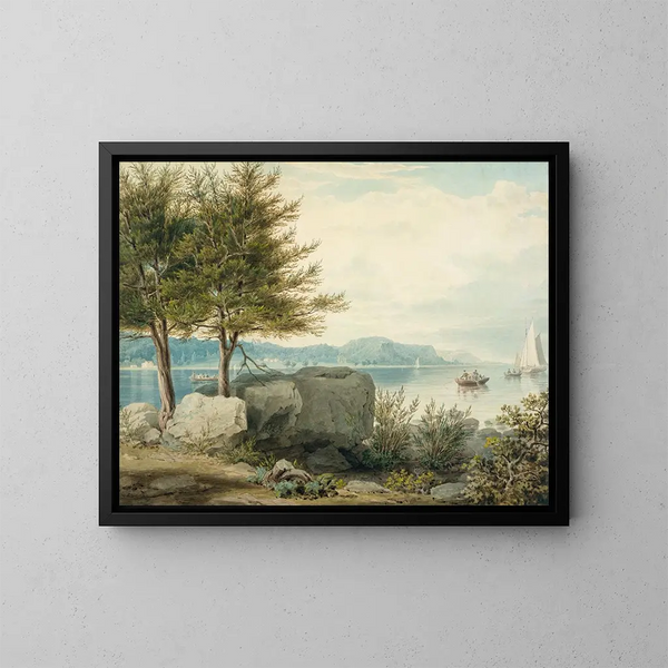 Weehawken vanaf Turtle Grove - William James Bennett — ingelijst kunstwerk aan de muur