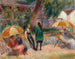 Strand met figuren in Bellport - William James Glackens — weergave van het kunstwerk