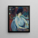 Café Lafayette Portret van Kay Laurell - William James Glackens — ingelijst kunstwerk aan de muur
