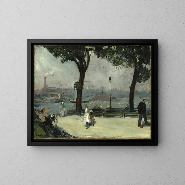 Parc East River - William James Glackens — ingelijst kunstwerk aan de muur