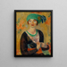Meis met groene tulband - William James Glackens — ingelijst kunstwerk aan de muur