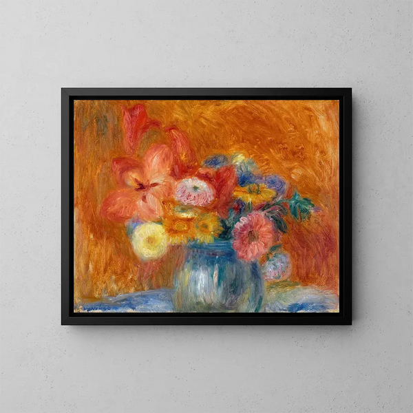 Bol groen met bloemen - William James Glackens — ingelijst kunstwerk aan de muur