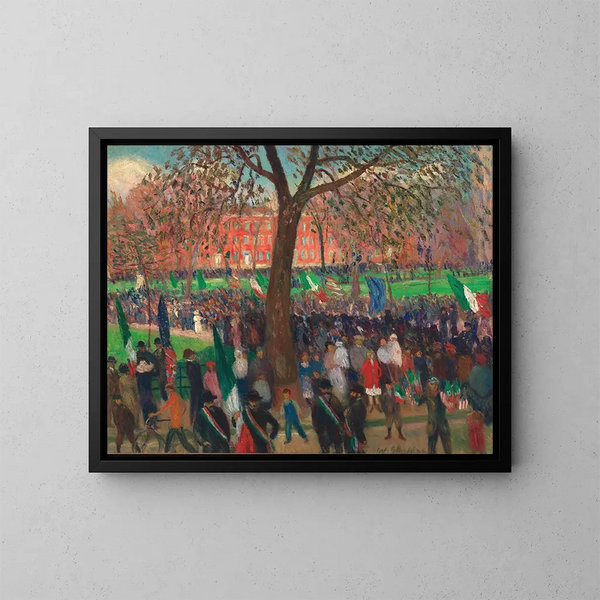 Parade in Washington Square - William James Glackens — ingelijst kunstwerk aan de muur