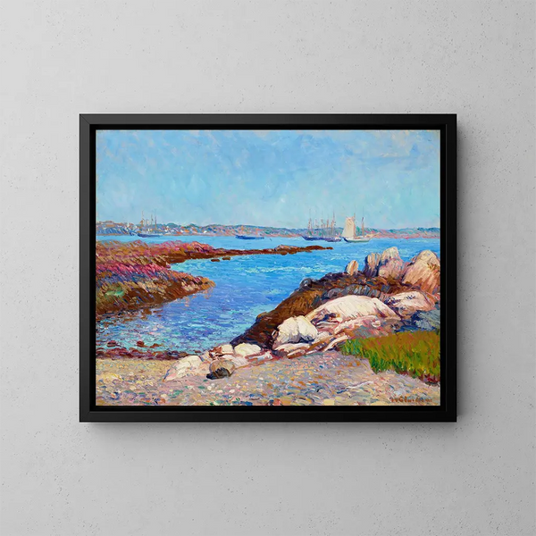 Portsmouth Harbor, New Hampshire - William James Glackens — ingelijst kunstwerk aan de muur