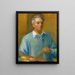 Zelfportret - William James Glackens — ingelijst kunstwerk aan de muur
