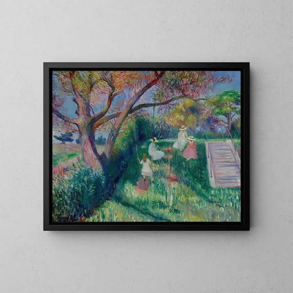 Le Balancement - William James Glackens — ingelijst kunstwerk aan de muur