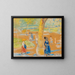 Vrouw met een paraplu in Washington Square - William James Glackens — ingelijst kunstwerk aan de muur