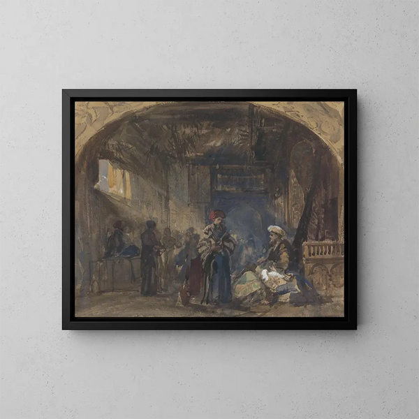 Bazaar du Caire - William James Müller — ingelijst kunstwerk aan de muur