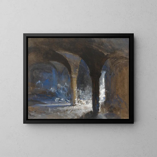 William James Mller - Crypt of the bishops palace during the Bristol riots.webp