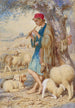 Shepherds with Sheep in Bethlehem - William James Webbe — artwork view