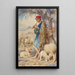 Shepherds with Sheep in Bethlehem - William James Webbe — framed artwork on a wall