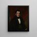 Portret van een jonge man - William Jewett — ingelijst kunstwerk aan de muur