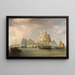 De Opiumschepen bij Lintin China - William John Huggins — ingelijst kunstwerk aan de muur