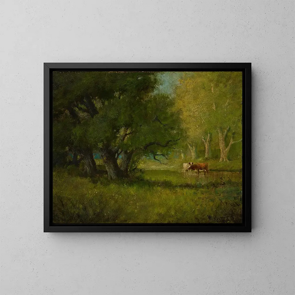 Landschap in de volle zomer - William Keith — ingelijst kunstwerk aan de muur