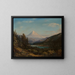 Mont Hood vanaf de oevers van de Little Sandy River - William Keith — ingelijst kunstwerk aan de muur