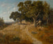 Sentier door de eikenbomen van Californië - William Keith — weergave van het kunstwerk