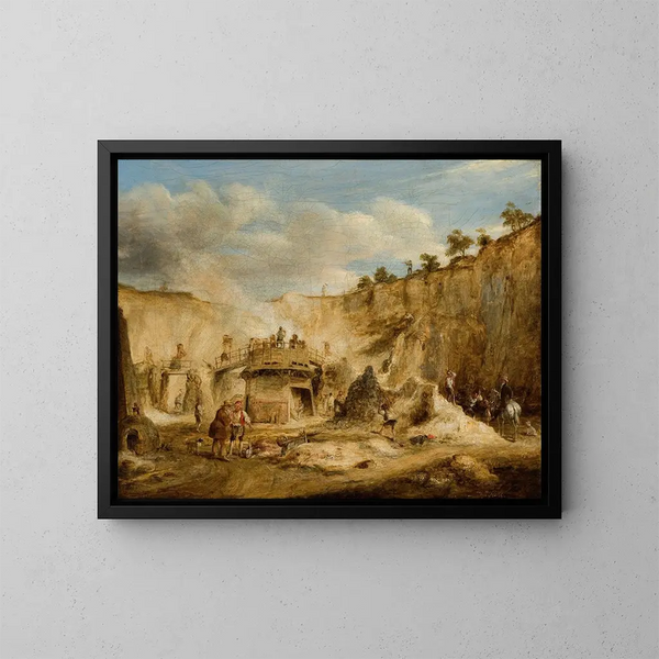 Carrière de Craigleith - William Kidd — ingelijst kunstwerk aan de muur