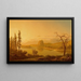 Entree van de rivier Columbia, Oregon, met Rooster Rock op de achtergrond - William L Marple — ingelijst kunstwerk aan de muur