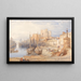 van Port de Castletown, eiland Man - William Leighton Leitch — ingelijst kunstwerk aan de muur