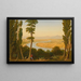 View of the Tiber and the Roman countryside from Monte Mario - William Linton — framed artwork on a wall