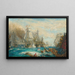 Study for The Battle of Trafalgar, October 21, 1805 - William Lionel Wyllie — framed artwork on a wall