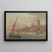 De stad en Saint-Paul vanaf de zuidkant - William Marlow — ingelijst kunstwerk aan de muur