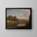 Vue de la Saône et du château de Pierre Scize, Lyon, France - William Marlow — ingelijst kunstwerk aan de muur