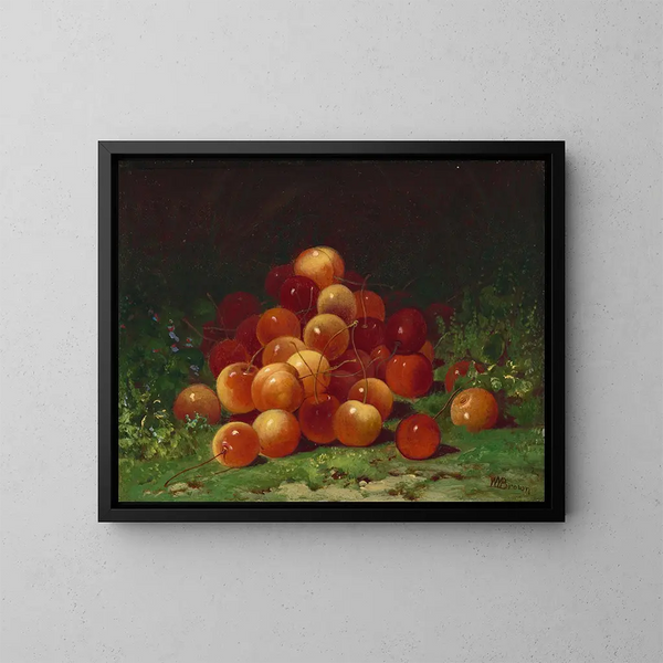 Monticule de cerises - William Mason Brown — ingelijst kunstwerk aan de muur