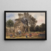 Ruïnes van de kerk in Hampton VA - William McIlvaine — ingelijst kunstwerk aan de muur