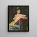 A girl in yellow The yellow dress - William Merritt Chase — framed artwork on a wall