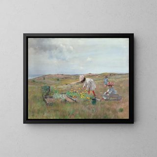 William Merritt Chase - Gathering Flowers Shinnecock Long Island.webp