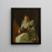 Dame die gitaar speelt - William Merritt Chase — ingelijst kunstwerk aan de muur