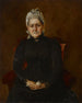 portret van mijn moeder Sarah Swaim Chase - William Merritt Chase — weergave van het kunstwerk