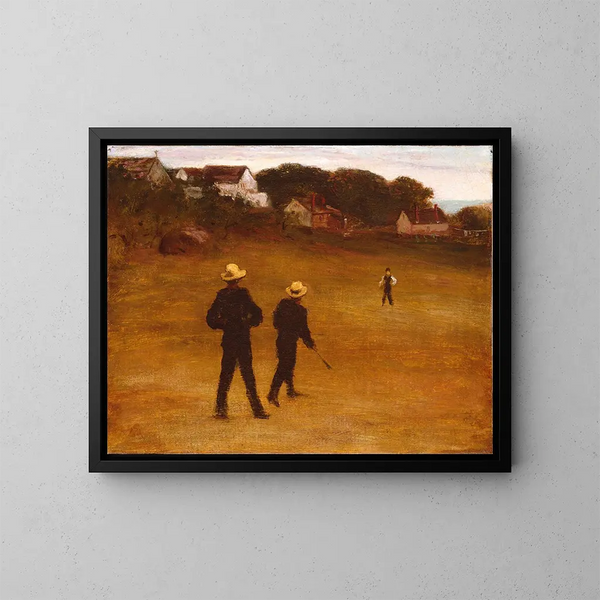 De balspelers - William Morris Hunt — ingelijst kunstwerk aan de muur