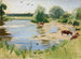 Warme dag - William Nicholson — weergave van het kunstwerk