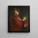 Anita Bartle The Red Shawl - William Orpen — framed artwork on a wall