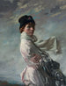 In Dublin Bay, portrait of the artist's wife - William Orpen — artwork view