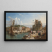 Honfleur, Normandië - William Parrott — ingelijst kunstwerk aan de muur